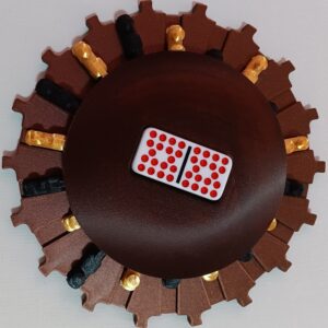 Black & Gold Trains on Galaxy Board 18 domino slots