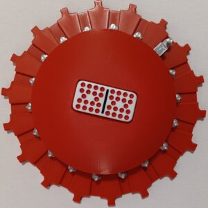 Silver Trains on Red Board 18 domino slots