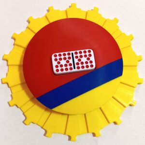Yellow/Red/Blue & Yellow Board 18 domino slots